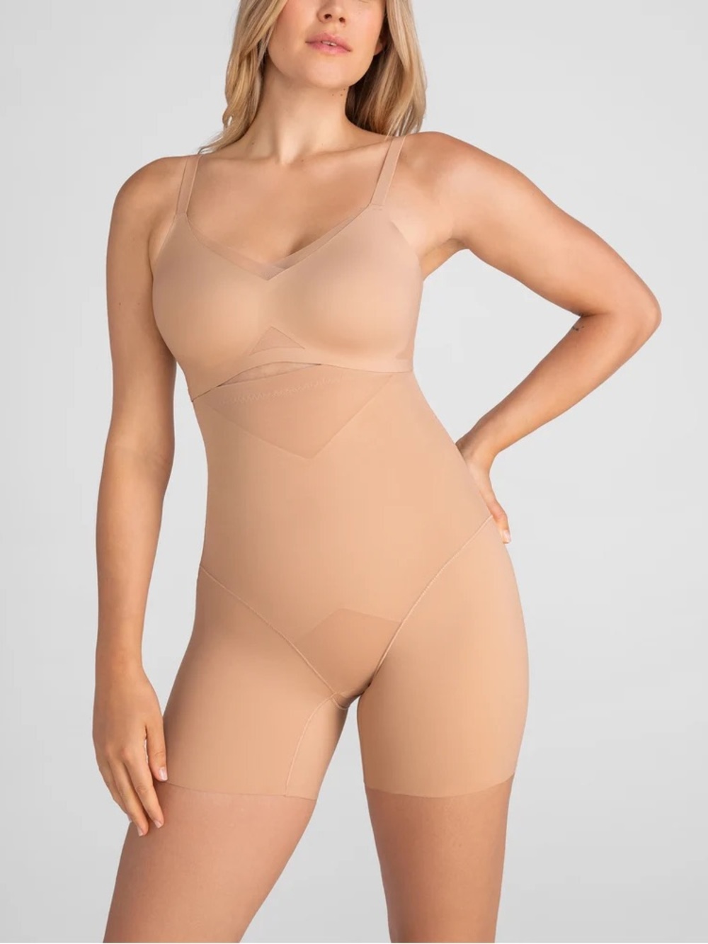 Honeylove New Sand Compression Seamless Superpower Girl Short Shapewear Medium